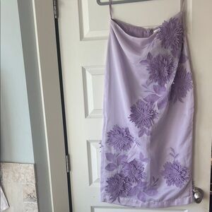 Maeve Lavender Floral Pencil Skirt